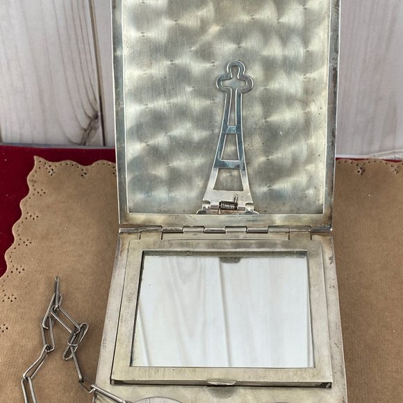 Vintage exceptional 1920's Handmade Ladies Sterling Silver Dance Purse - Picture 8 of 13